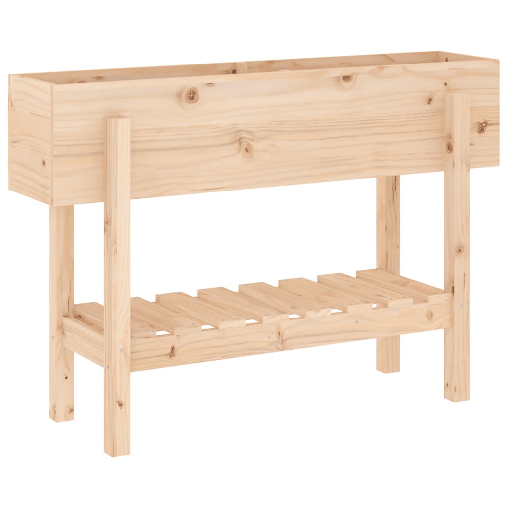 Patio Raised Bed  101x30 x 27.2 " Solid Wood Pine