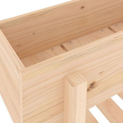 Patio Raised Bed  101x30 x 27.2 " Solid Wood Pine