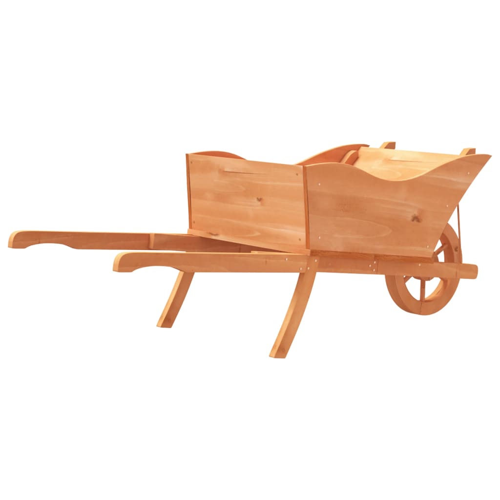 Wheelbarrow Planter 50.4"x17.9"x16.9" Solid Wood Fir