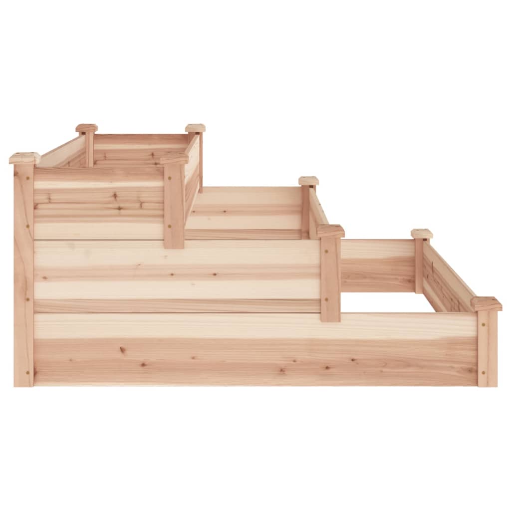 Garden Raised Bed 47.2"x47.2"x22" Solid Wood Fir