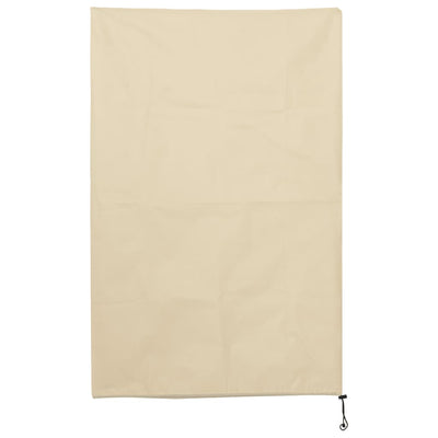Plant Fleece Cover Set of 8 Beige
