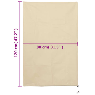 Plant Fleece Cover Set of 8 Beige