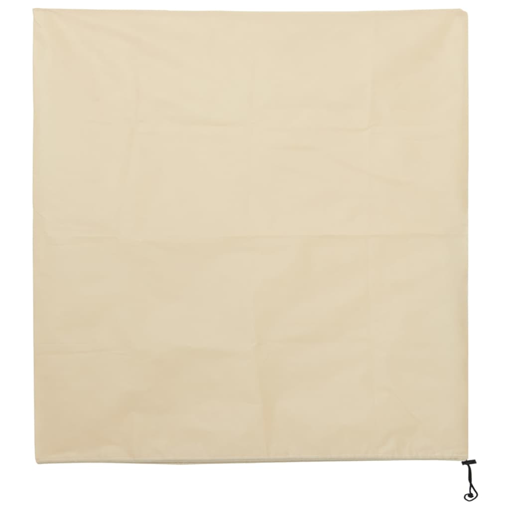 Plant Fleece Cover Set of 4 Beige 100% polypropylene