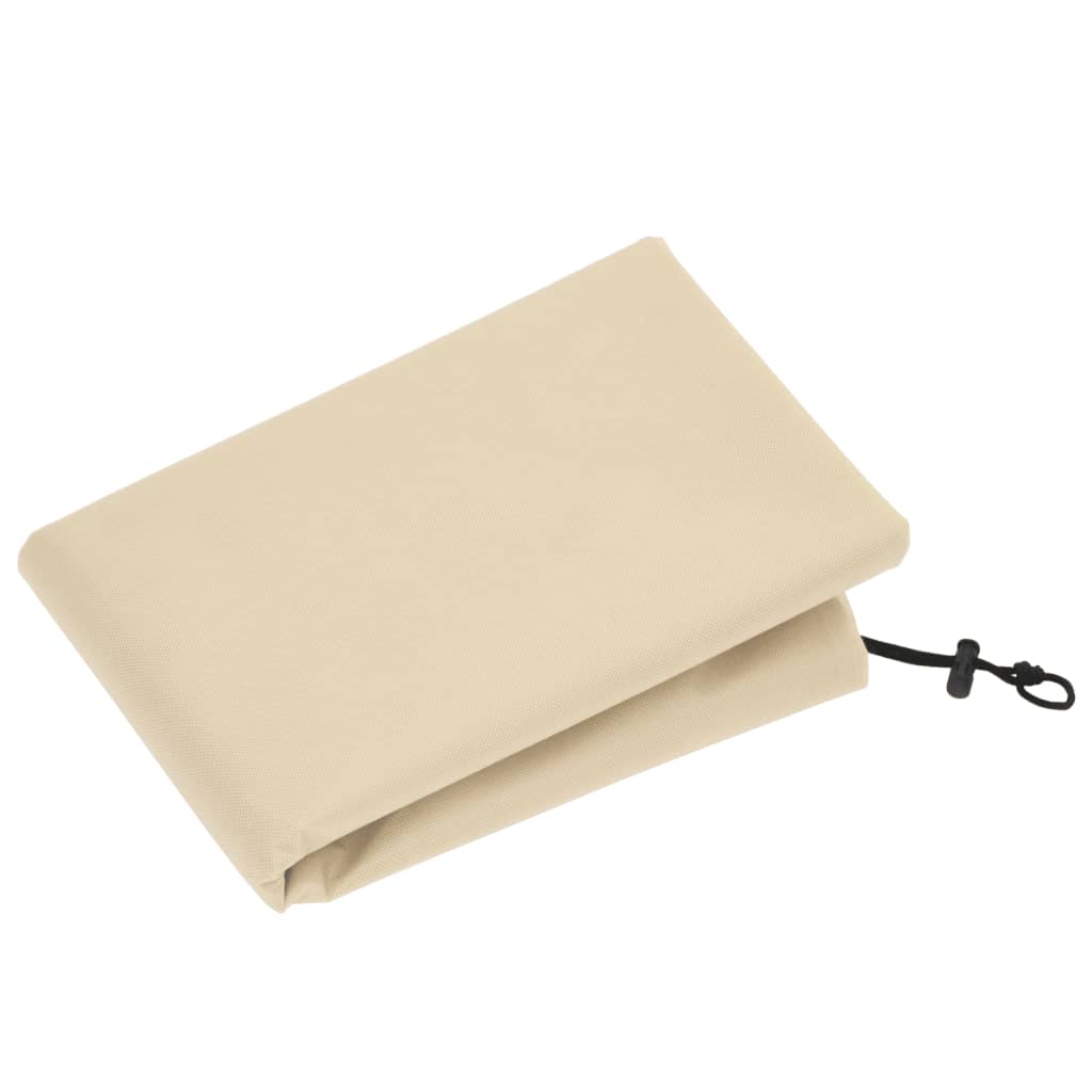 Plant Fleece Cover Set of 4 Beige 100% polypropylene