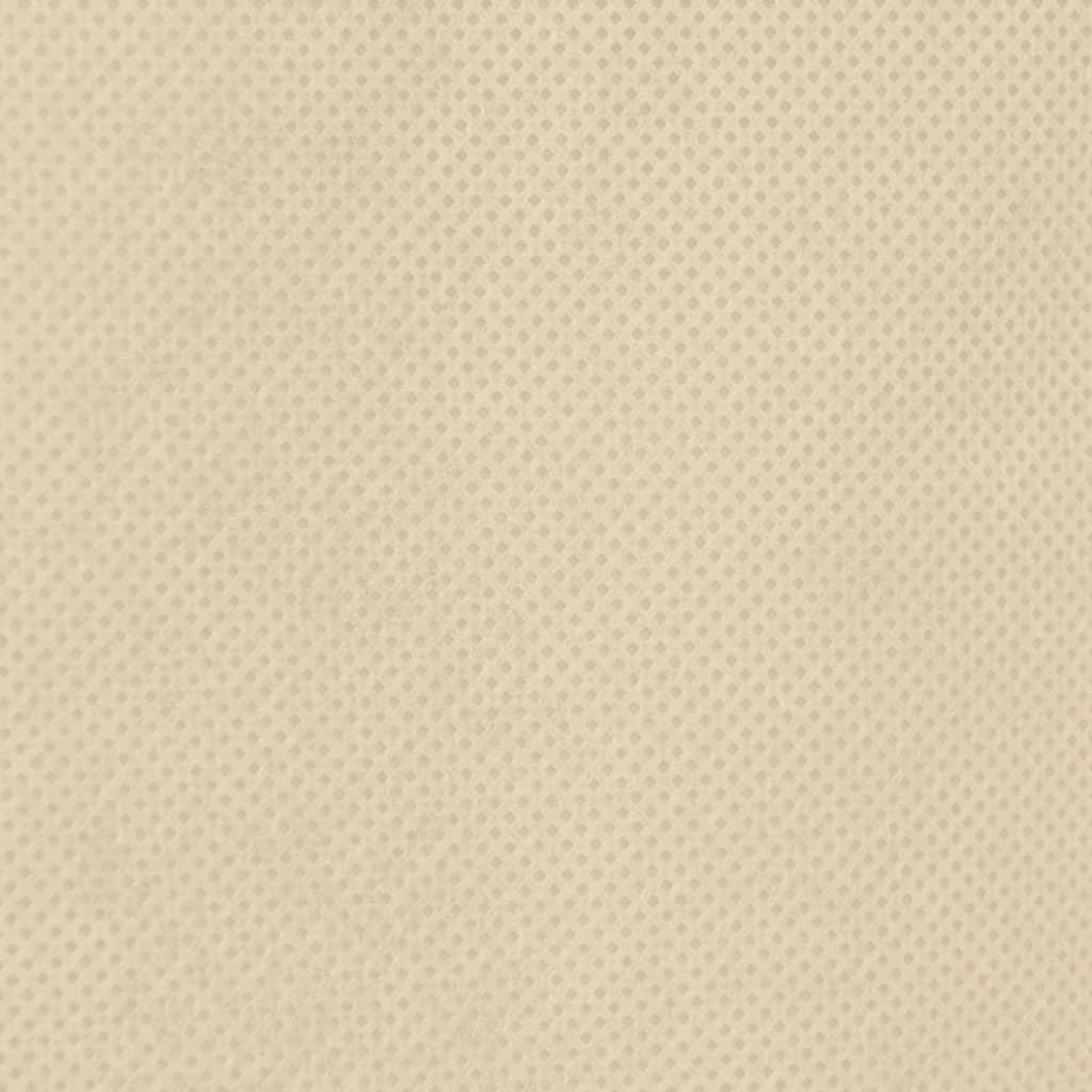 Plant Fleece Cover Set of 4 Beige 100% polypropylene