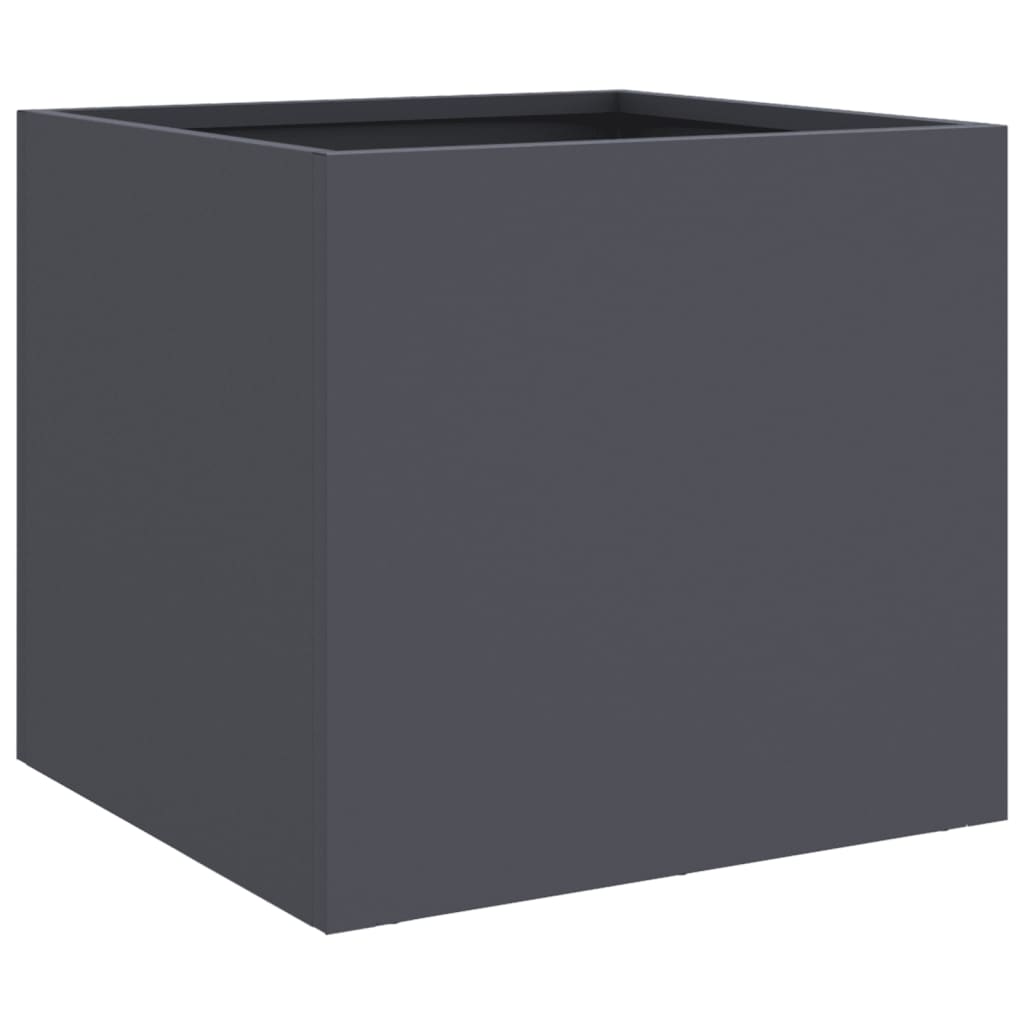 Planter Anthracite 12.6"x11.8"x11.4" Steel