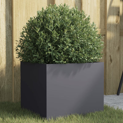 Planter Anthracite 12.6"x11.8"x11.4" Steel