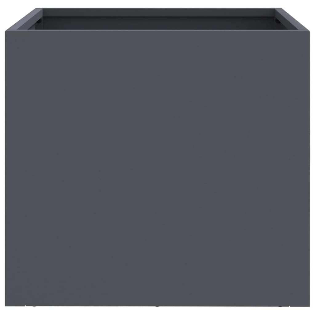 Planters 2 pcs Anthracite 12.6"x11.8"x11.4" Steel