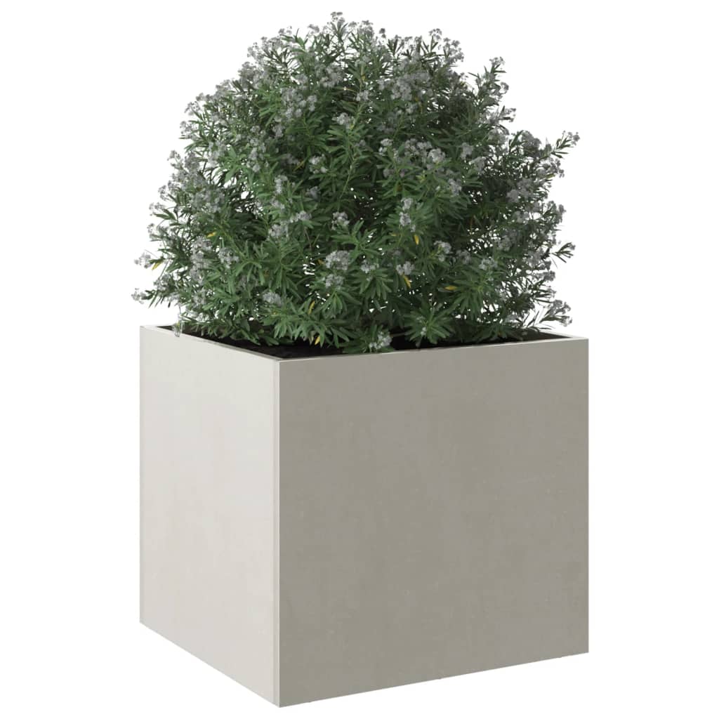 Planter Silver 12.6"x11.8"x11.4" Stainless Steel