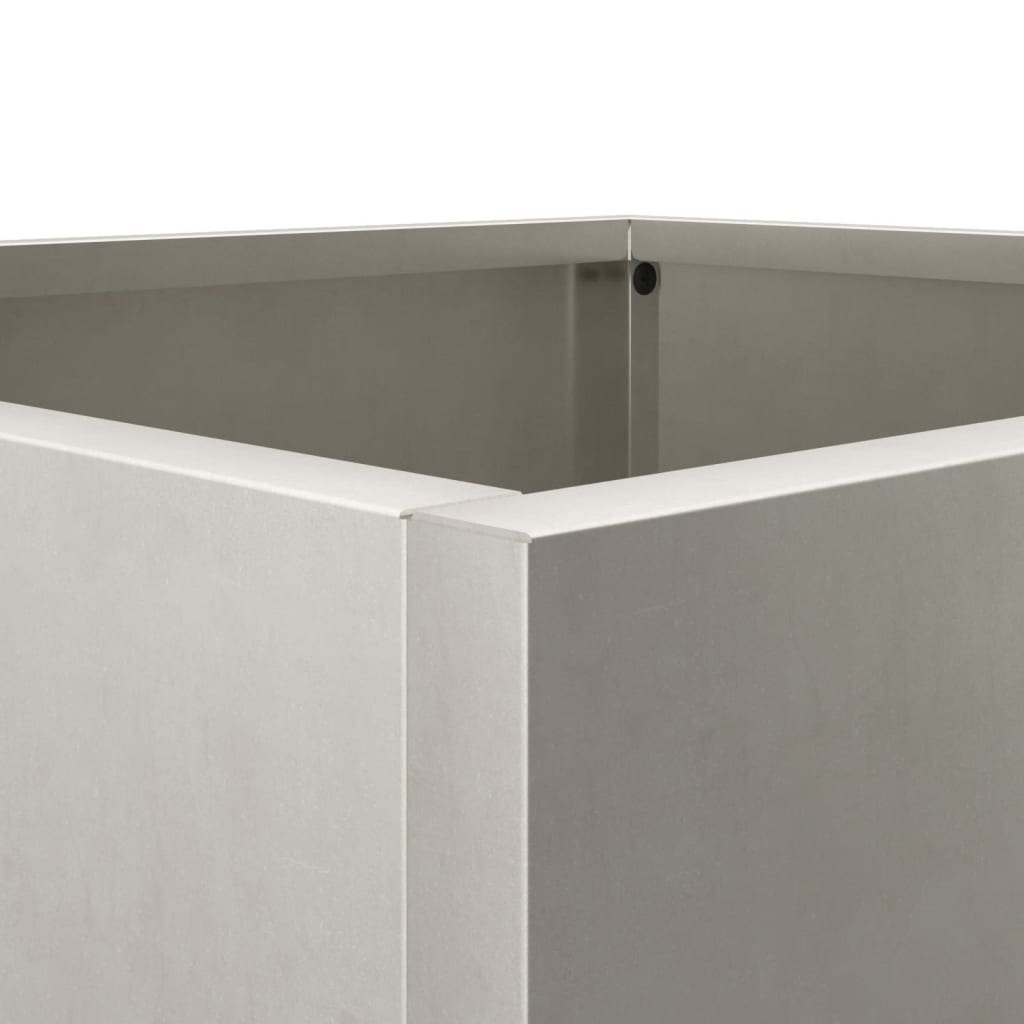 Planter Silver 12.6"x11.8"x11.4" Stainless Steel