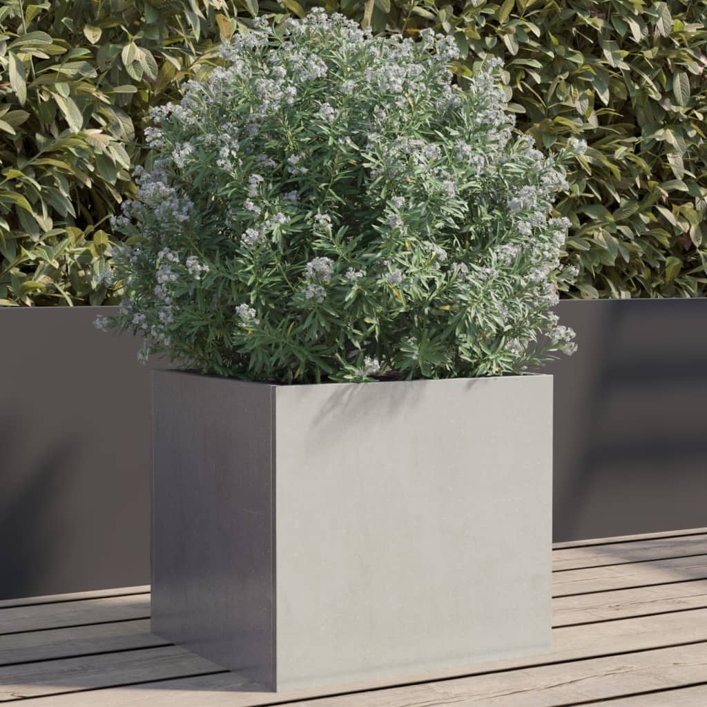 Planter Silver 12.6"x11.8"x11.4" Stainless Steel