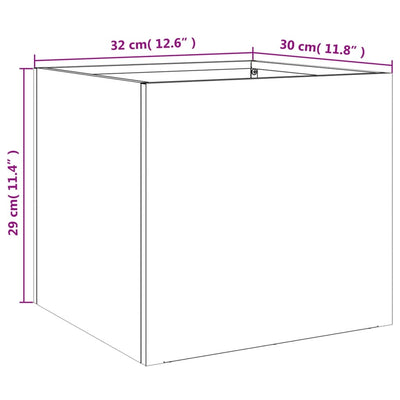 Planters 2 pcs Silver 12.6"x11.8"x11.4" Stainless Steel