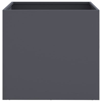 Planters 2 pcs Anthracite 16.5"x15.7"x15.4" Steel