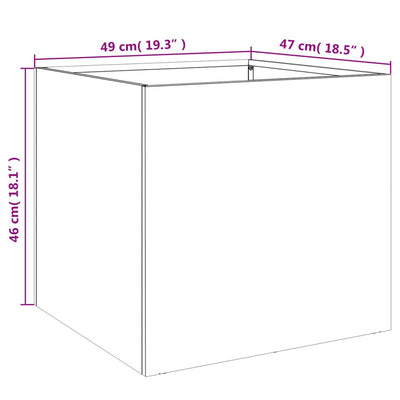 Planter Silver 19.3"x18.5"x18.1" Stainless Steel