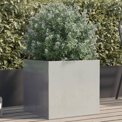 Planter Silver 19.3"x18.5"x18.1" Stainless Steel