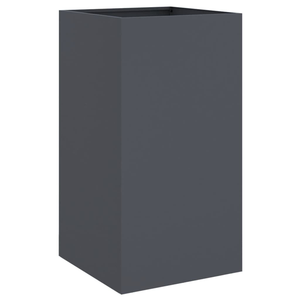 Planter Anthracite 16.5"x15"x29.5" Steel