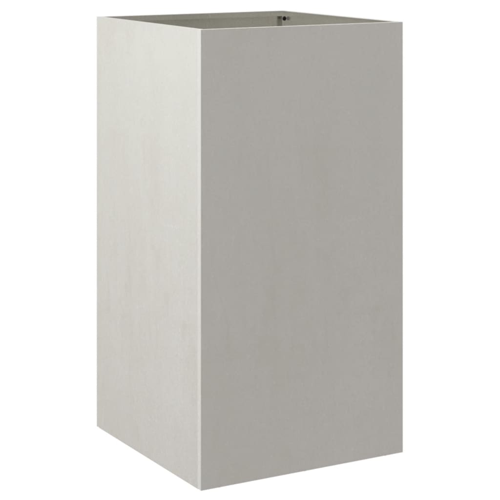 Planter Silver 16.5"x15"x29.5" Stainless Steel