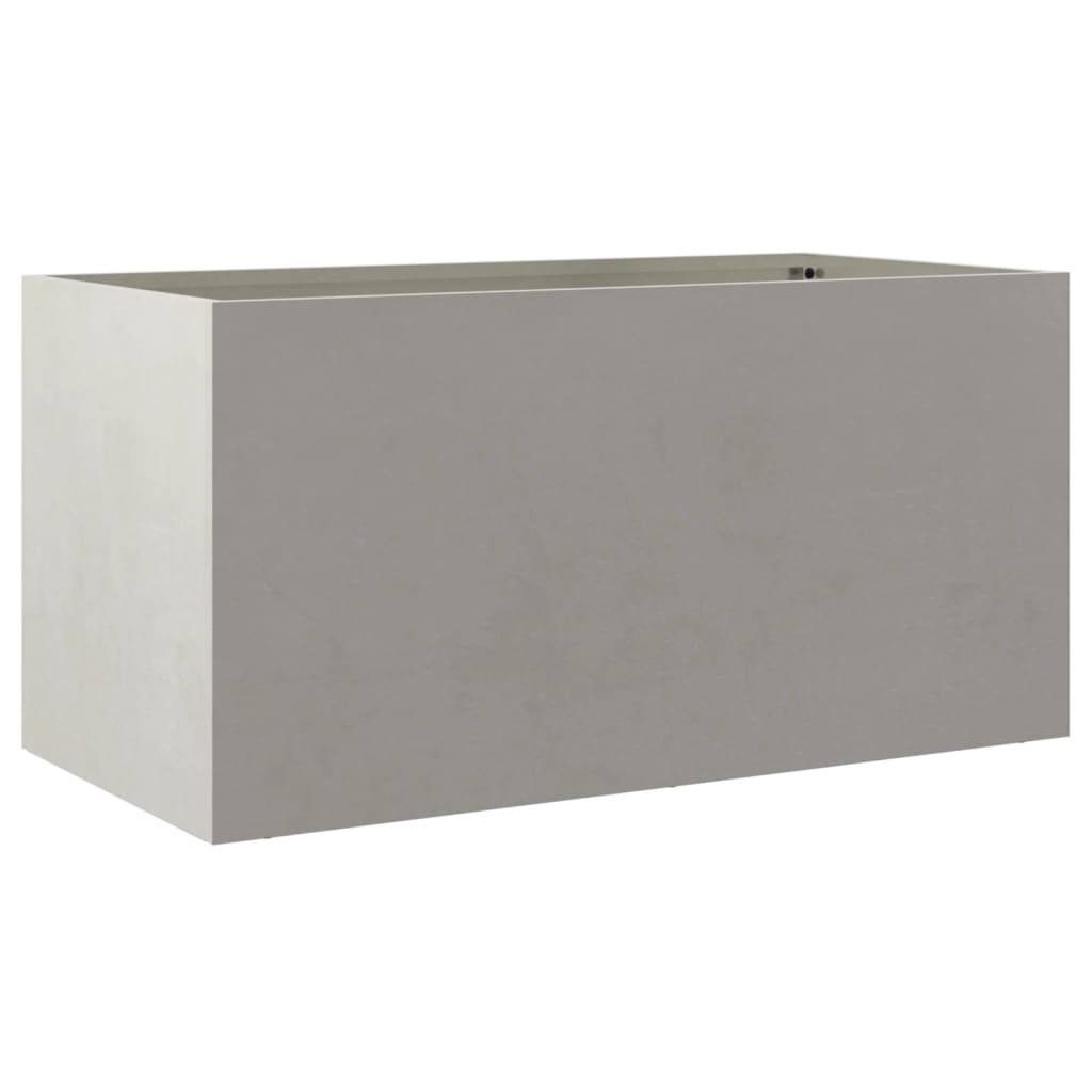 Planter Silver 24.4"x11.8"x11.4" Stainless Steel