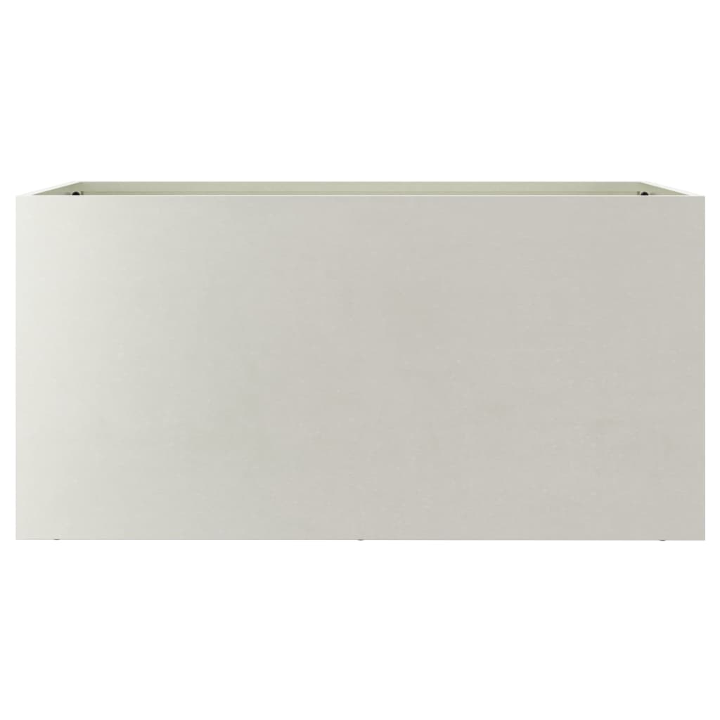 Planter Silver 24.4"x11.8"x11.4" Stainless Steel