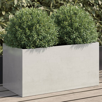 Planter Silver 24.4"x11.8"x11.4" Stainless Steel