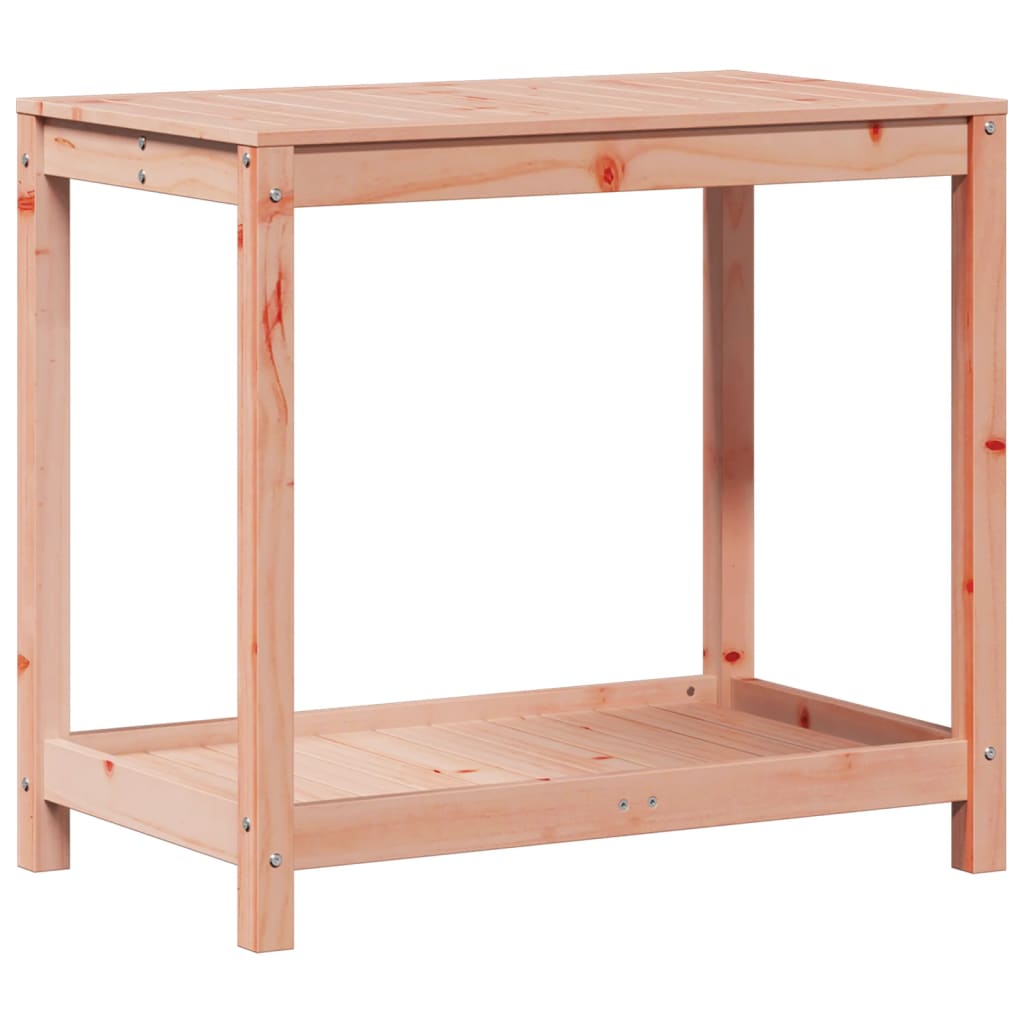 Potting Table Natural Wood Solid douglas wood 32.5 x 19.7 x 29.5 in