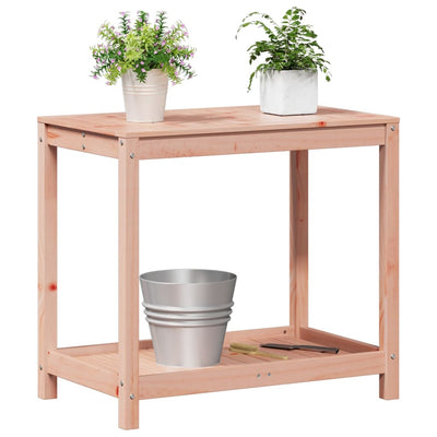 Potting Table Natural Wood Solid douglas wood 32.5 x 19.7 x 29.5 in