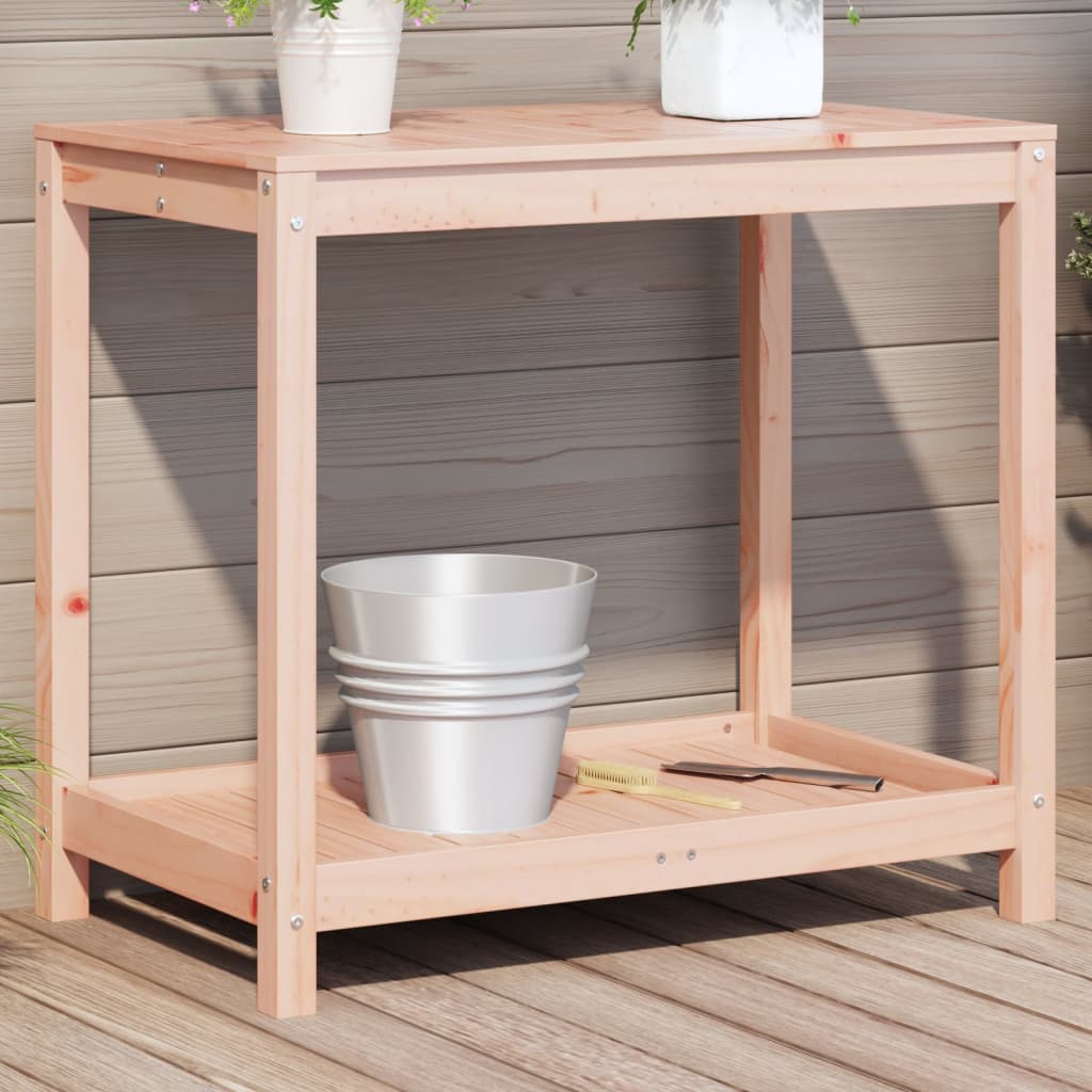 Potting Table Natural Wood Solid douglas wood 32.5 x 19.7 x 29.5 in