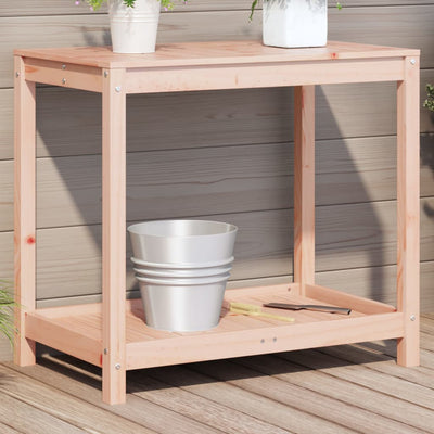 Potting Table Natural Wood Solid douglas wood 32.5 x 19.7 x 29.5 in