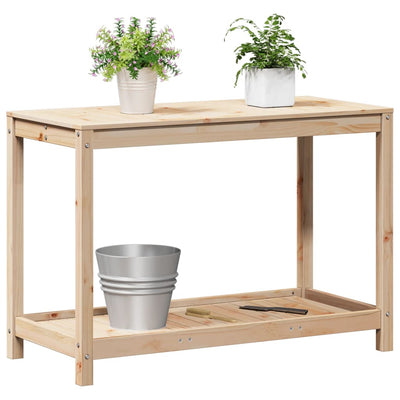 Potting Table Natural Pine Solid Pine Wood Potting Table