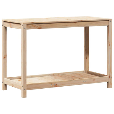 Potting Table Natural Pine Solid Pine Wood Potting Table
