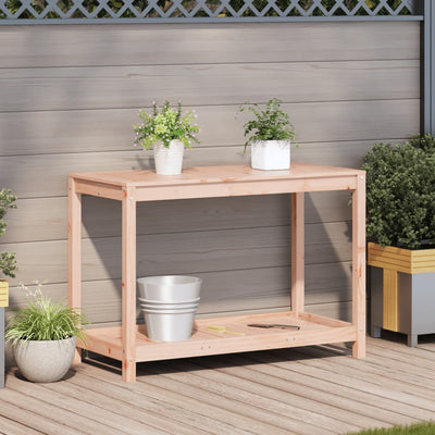 Potting Table Natural wood Solid Douglas wood Large Potting Table