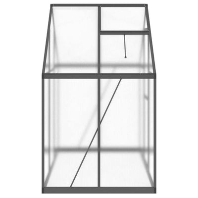 Greenhouse Anthracite and Transparent Aluminum, polycarbonate (PC)