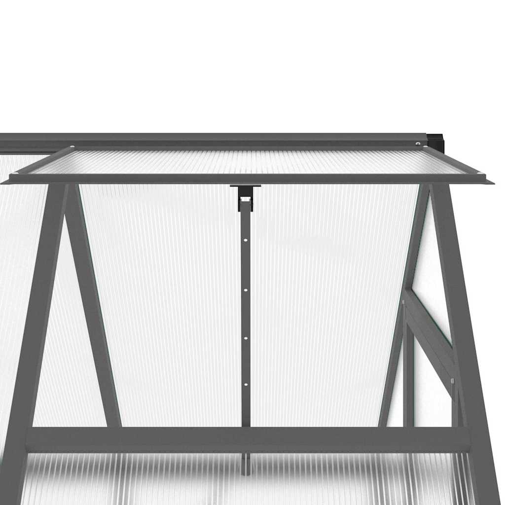 Greenhouse Anthracite and Transparent Aluminum, polycarbonate (PC)