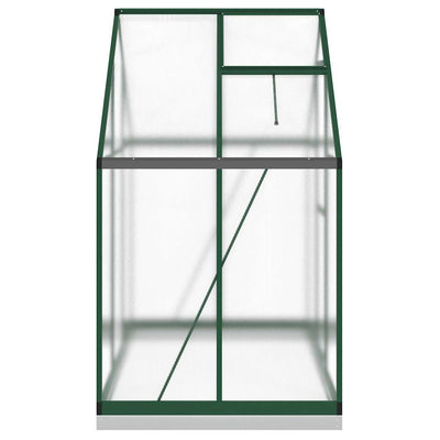 Greenhouse Green Aluminum Medium Height-Adjustable Greenhouse