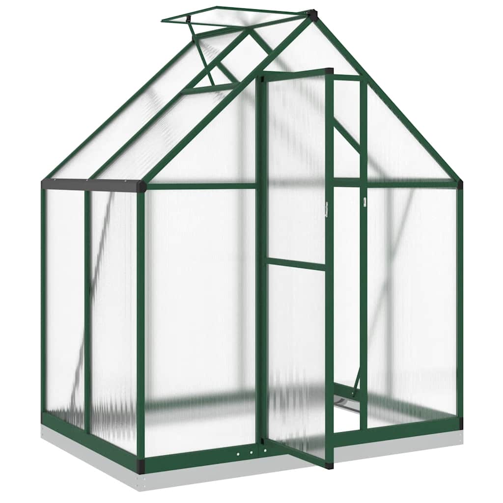 Greenhouse Green Aluminum Medium Height-Adjustable Greenhouse