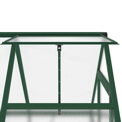 Greenhouse Green Aluminum Medium Height-Adjustable Greenhouse