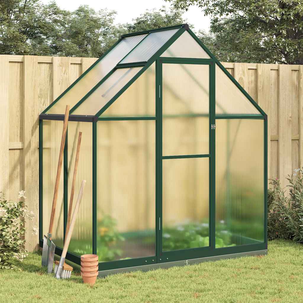 Greenhouse Green Aluminum Medium Height-Adjustable Greenhouse