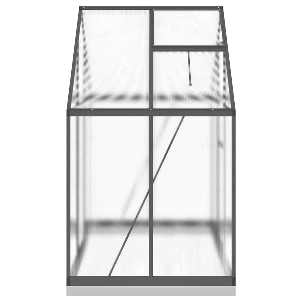 Greenhouse Anthracite Aluminum, Polycarbonate, Galvanized Steel