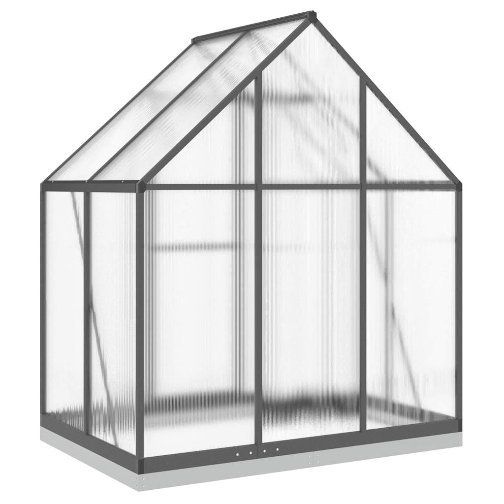 Greenhouse Anthracite Aluminum, Polycarbonate, Galvanized Steel