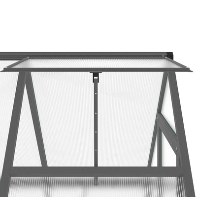 Greenhouse Anthracite Aluminum, Polycarbonate, Galvanized Steel