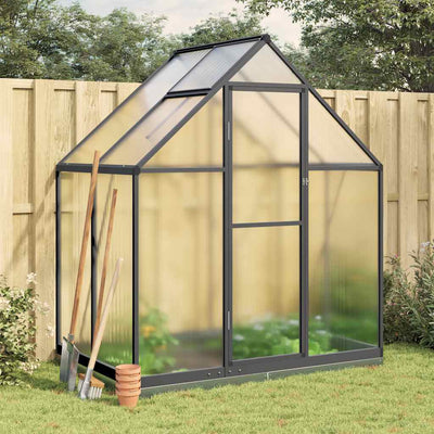 Greenhouse Anthracite Aluminum, Polycarbonate, Galvanized Steel