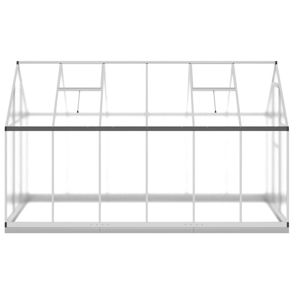 Greenhouse Silver, Clear Aluminum, Polycarbonate, Galvanized Steel