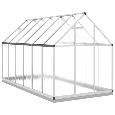 Greenhouse Silver, Clear Aluminum, Polycarbonate, Galvanized Steel