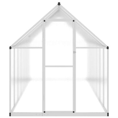Greenhouse Silver and transparent Aluminum and polycarbonate Large