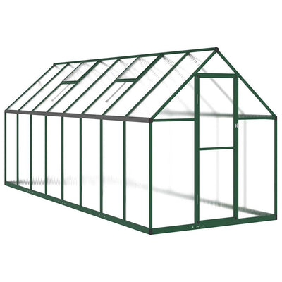 Greenhouse Green and transparent Aluminum and polycarbonate Large