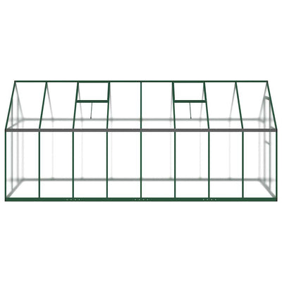 Greenhouse Green and transparent Aluminum and polycarbonate Large