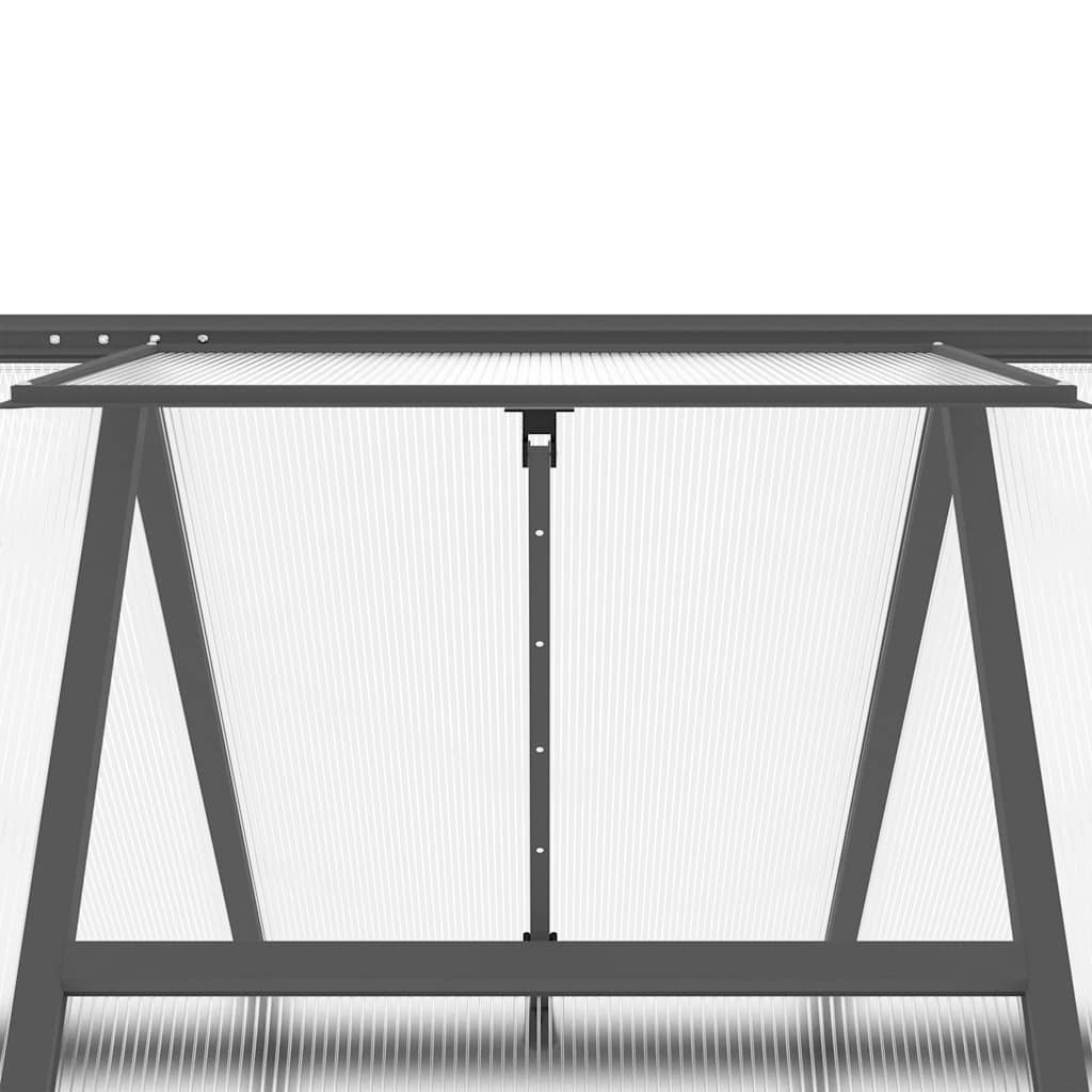 Greenhouse Anthracite and clear Aluminum, polycarbonate Large