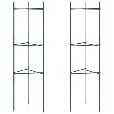 Tomato Cage Set of 2 Green Steel with PE coating, Polypropylene
