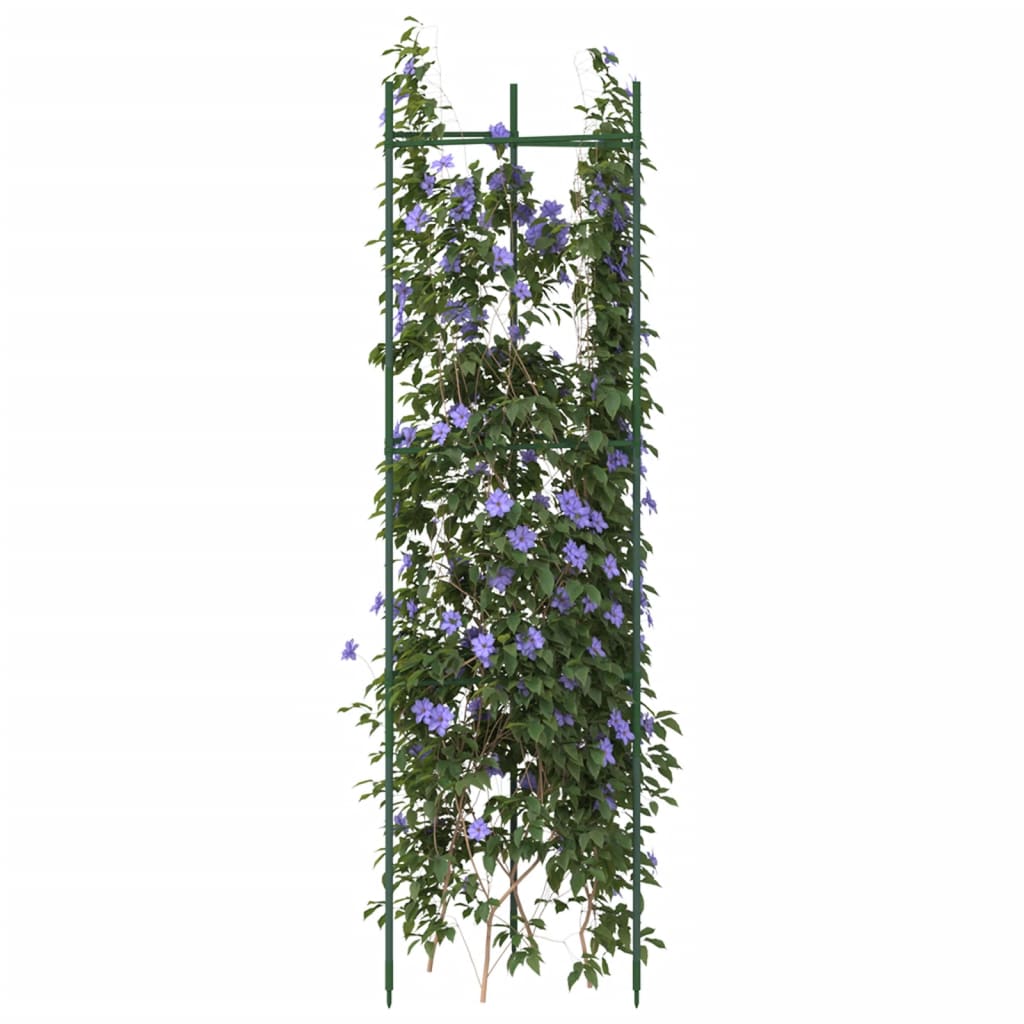Tomato Cage Set of 6 Green Steel with PE coating, polypropylene