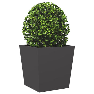 Garden Planter Set of 2 Black Cold-rolled steel Large